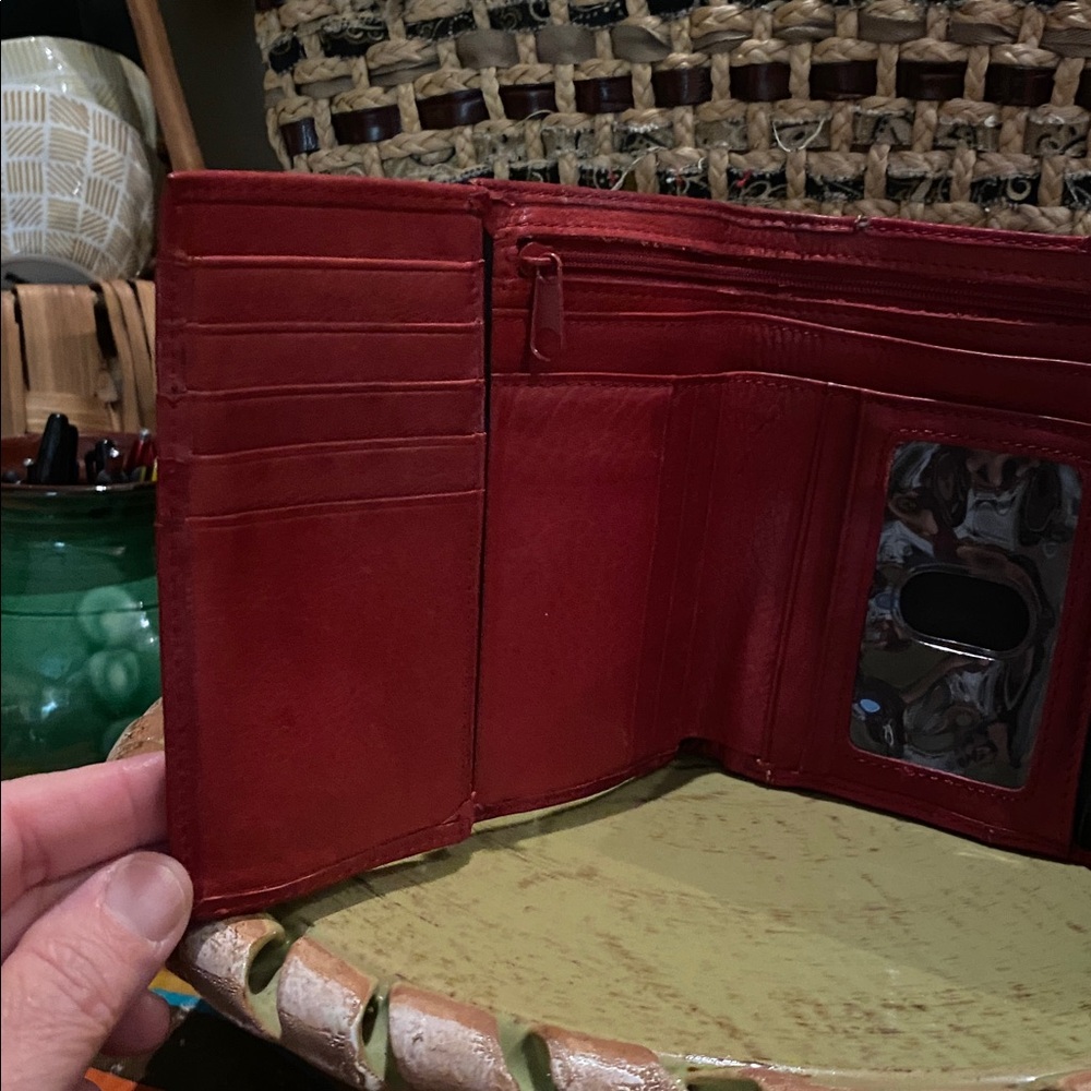 vintage fossil leather wallet - Picture 5 of 16